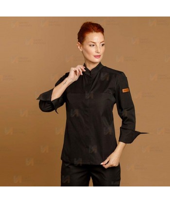 Chaqueta de cocina con tejido microfibra y espalda Coolmax -Mujer-