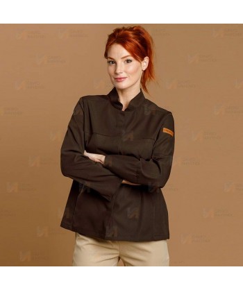 Chaqueta de cocina con tejido microfibra y espalda Coolmax -Mujer-