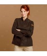 Chaqueta de cocina con tejido microfibra y espalda Coolmax -Mujer-