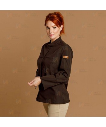 Chaqueta de cocina con tejido microfibra y espalda Coolmax -Mujer-