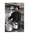 Chaqueta de cocina con la espalda transpirable -Hombre- color negro
