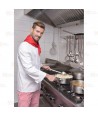 Chaqueta de cocina con la espalda transpirable -Hombre- color blanco