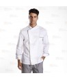 Chaqueta de cocina con la espalda transpirable -Hombre- color blanco