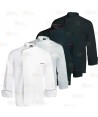 Chaqueta de cocina con la espalda transpirable -Mujer- color negro