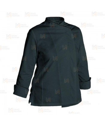 Chaqueta de cocina con la espalda transpirable -Mujer- color negro