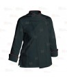 Chaqueta de cocina con la espalda transpirable -Mujer- color negro