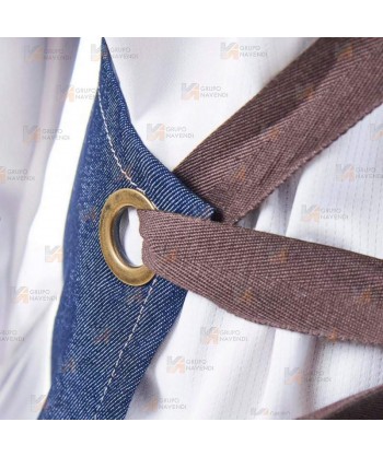 Delantal para hostelería y cocina con tejido denim elástico