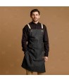 Delantal para hostelería y cocina con tejido denim elástico