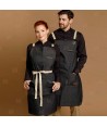Delantal para hostelería y cocina con tejido denim elástico