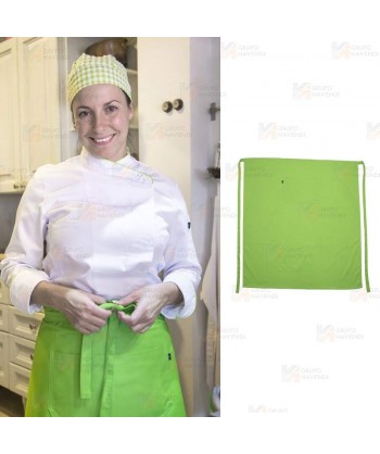 Delantal francés para hostelería y cocina de 90 x 100 cm color verde manzana