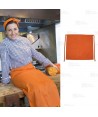 Delantal francés para hostelería y cocina de 90 x 100 cm color naranja