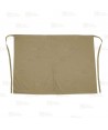 Delantal francés para hostelería con abertura central de 90 x 100 cm color beige