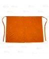 Delantal francés para hostelería con abertura central de 90 x 100 cm color naranja