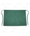 Delantal francés para hostelería con abertura central de 90 x 100 cm color verde botella