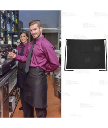 Delantal corto para hostelería y cocina de 60 x 80 cm.