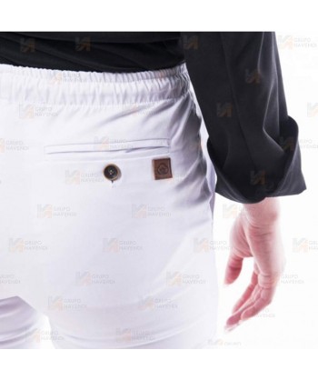 Pantalón elástico para hostelería con bolsillos y cordón -Unisex-