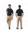 Pantalón elástico para hostelería con bolsillos y cordón -Unisex-