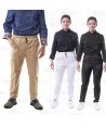 Pantalón elástico para hostelería con bolsillos y cordón -Unisex-