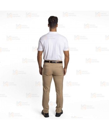 Pantalón de hombre superstrech. Corte slim fit sin pinzas y con bolsillos frontales.
