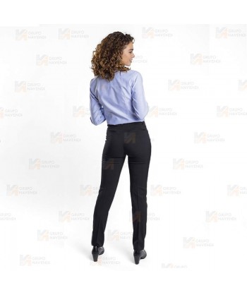 Pantalón elástico para hostelería. Corte slim fit para mujer