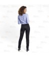Pantalón elástico para hostelería. Corte slim fit para mujer