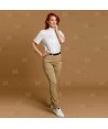 Pantalón elástico para hostelería. Corte slim fit para mujer