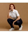 Pantalón vaquero con tejido elástico muy resistente para mujer