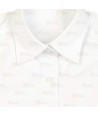 Camisa blanca de vestir de manga corta con bolsillo -Mujer-