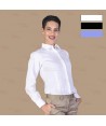 Camisa entallada de vestir de manga larga color blanco