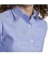 Camisa entallada de vestir de manga larga tejido oxford -Mujer- color celeste
