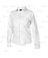 Camisa entallada de vestir de manga larga tejido oxford -Mujer- color blanco