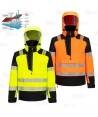 Chubasquero de alta visibilidad con membrana impermeable y transpirable