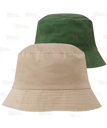 Gorro reversible Beige/verde