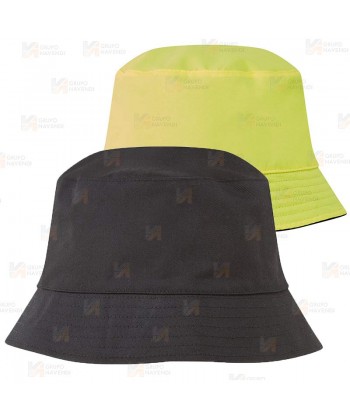 Gorro reversible Negro/Naranja flúor