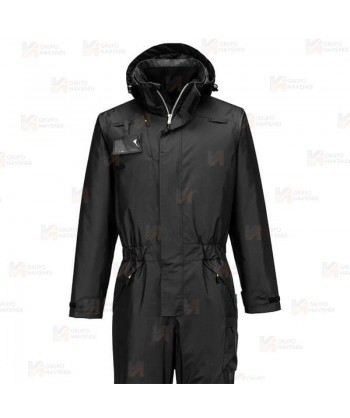 Buzo impermeable con capucha y forro térmico Insulatex color negro