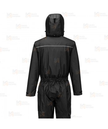 Buzo impermeable con capucha y forro térmico Insulatex color negro