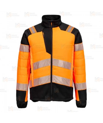 Chaqueta de alta visibilidad con forro Insulatex color naranja flúor/negro