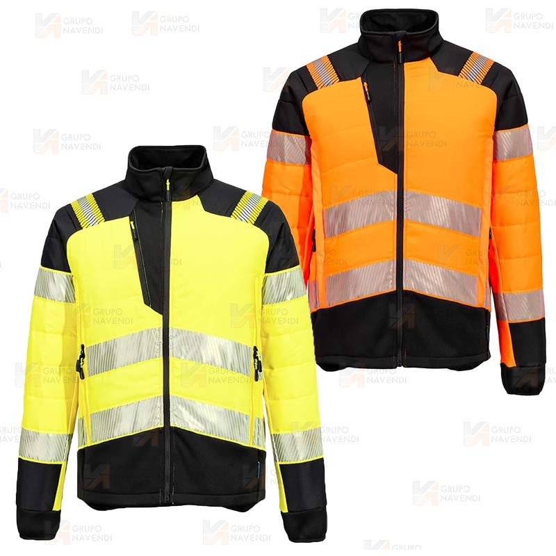 Chaqueta de alta visibilidad con forro Insulatex color amarillo flúor/negro