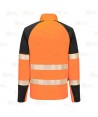 Sudadera alta visibilidad de media cremallera y altamente transpirable