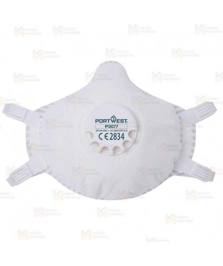 Mascarilla dolomita reutilizable con válvula tipo FFP3 R D (5 unid.)