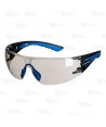Gafas de seguridad KN envolventes con patillas muy flexibles con ocular color espejo