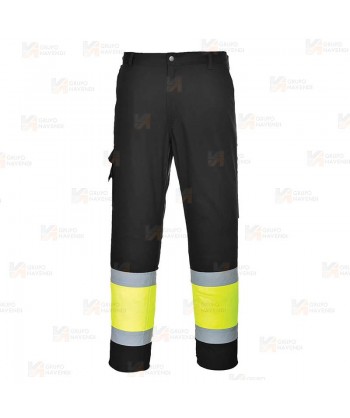 Pantalón multibolsillos muy ligero, bicolor alta visibilidad