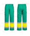 Pantalón multibolsillos muy ligero, bicolor alta visibilidad