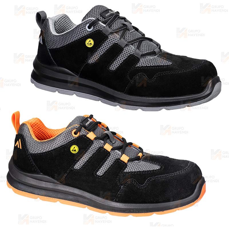 Zapatos con puntera de seguridad antiestáticos y no metálicos S1