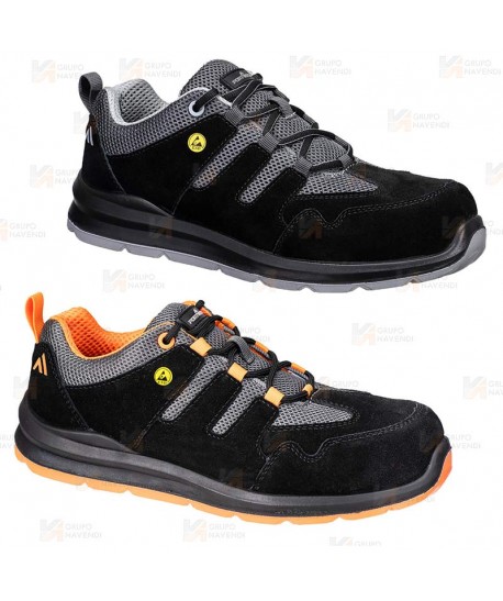 Zapatos con puntera de seguridad antiestáticos y no metálicos S1