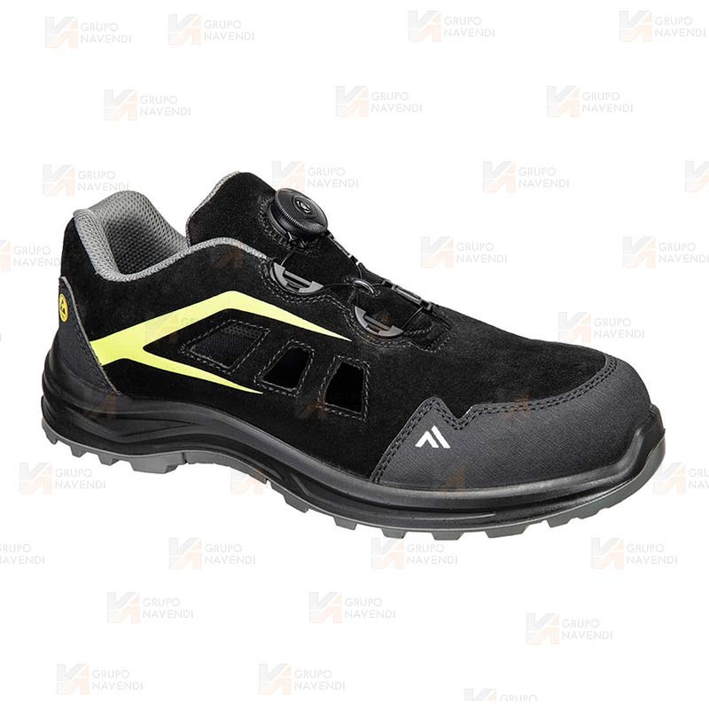 Zapatos de seguridad no metálicos con cierre automático   S1 ESD SR FO