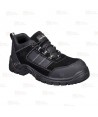 Zapatos de seguridad con puntera y plantilla no metálicos color negro
