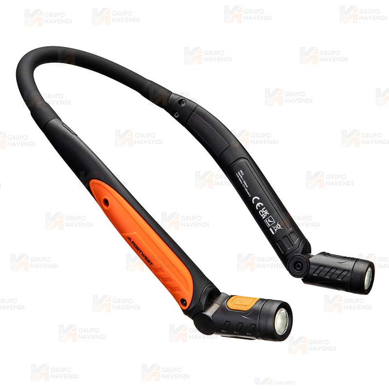 Linterna LED de cuello, recargable por USB