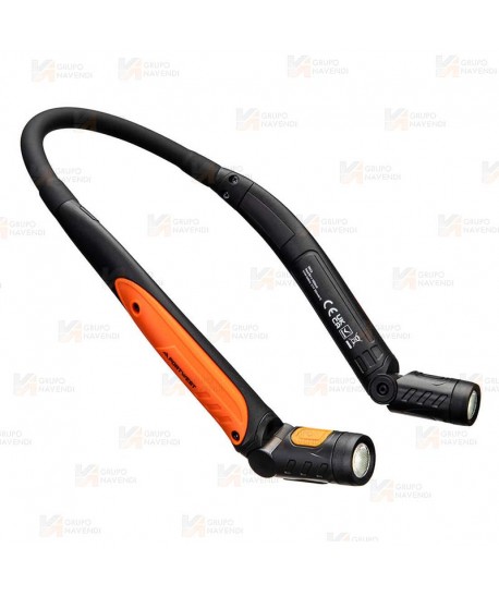 Linterna LED de cuello, recargable por USB