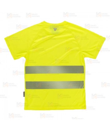 Camiseta alta visibilidad clase 2 de manga corta con cintas segmentadas